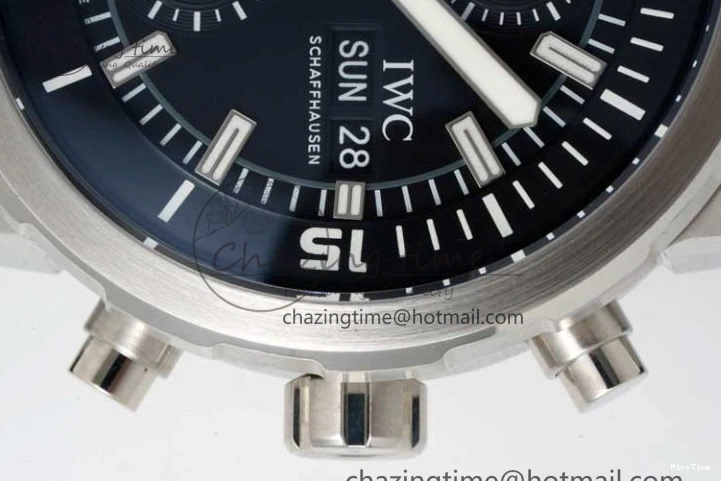 MIROTIME 1226 Aquatimer Chrono SS RSF 1:1 Best Edition Black Dial on Black Rubber Strap A EyeCatching 7073